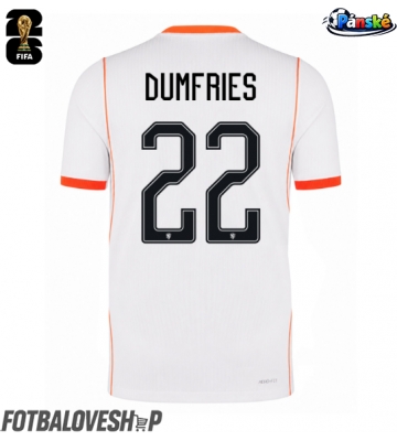 Nizozemsko Denzel Dumfries #22 Venkovní Dres MS 2026 Krátký Rukáv